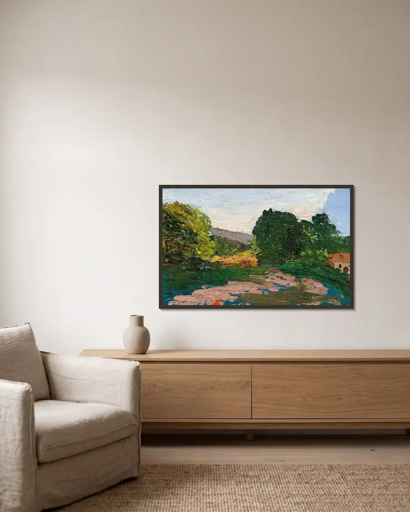 Pejzaż z Midi, Paul Cézanne w ramie na ścianie