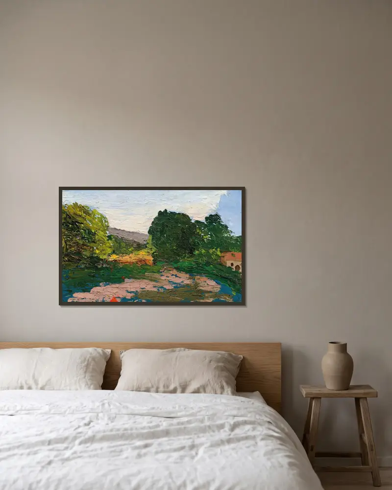 Pejzaż z Midi, Paul Cézanne w ramie na ścianie
