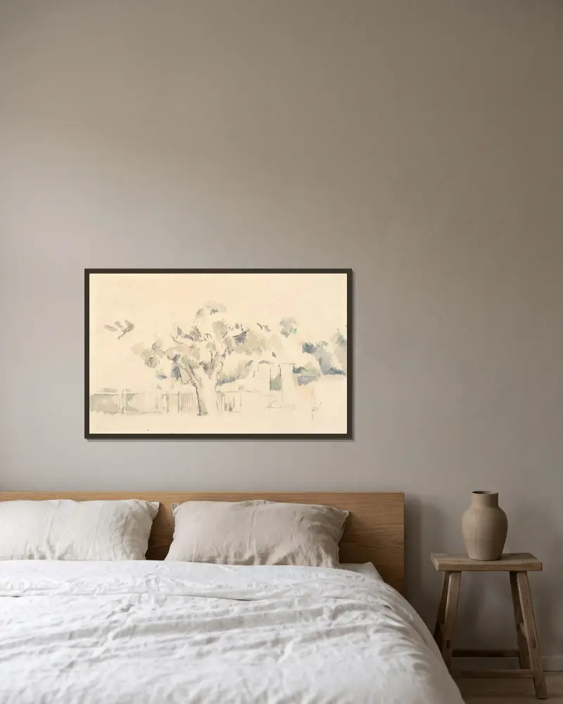 Planket, Paul Cézanne v rámu na stěně