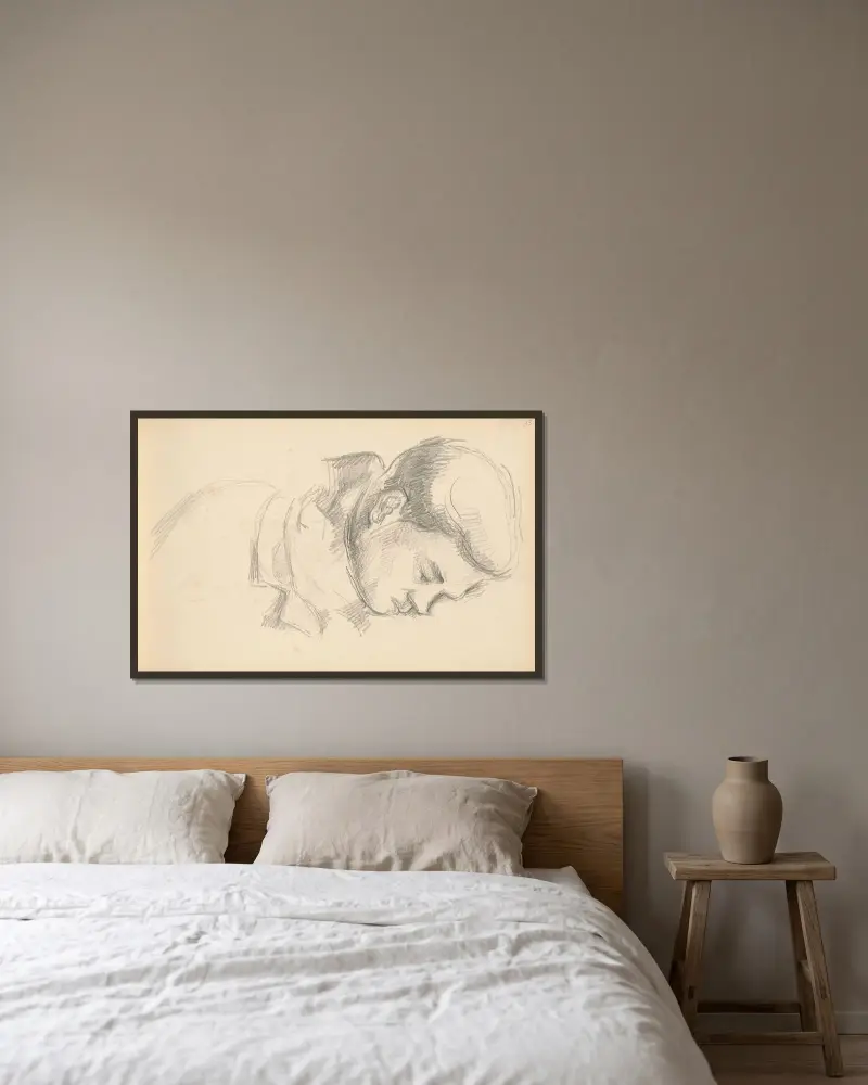 Umělcův syn, Paul Cézanne v rámu na stěně