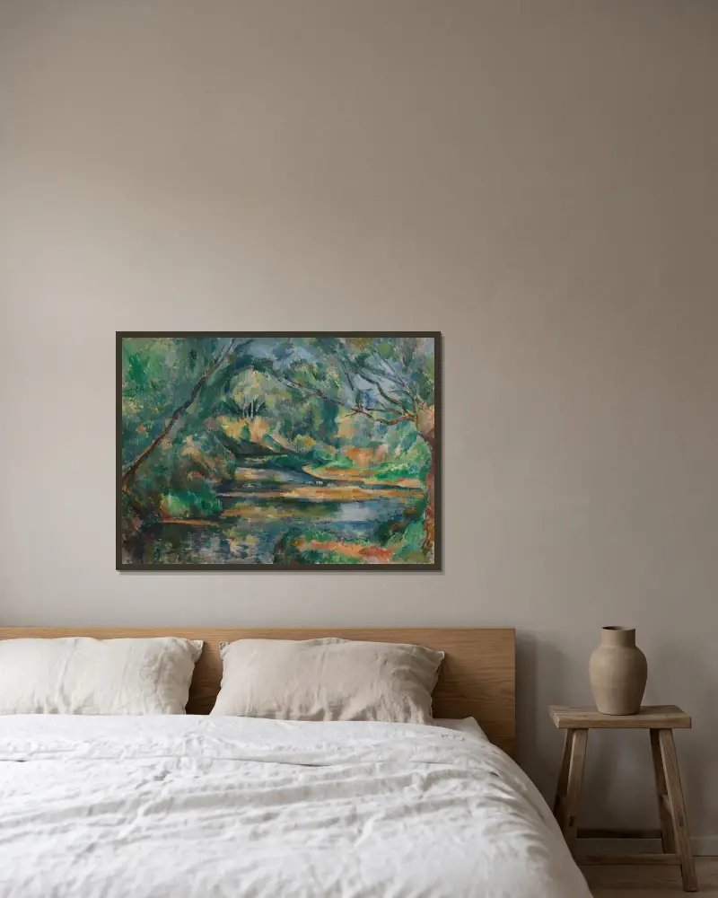 Potok, Paul Cézanne v rámu na stěně