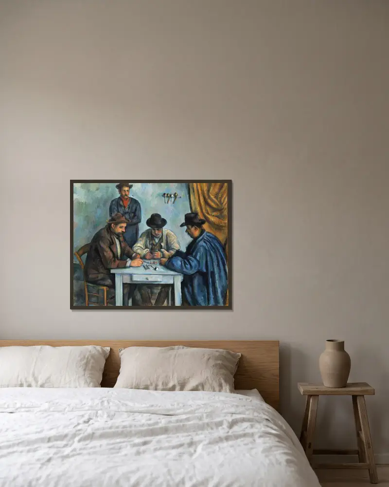 Karbaníci, Paul Cézanne v rámu na stěně