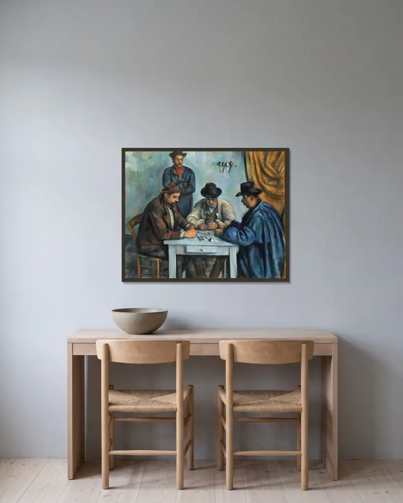 Karbaníci, Paul Cézanne v rámu na stěně