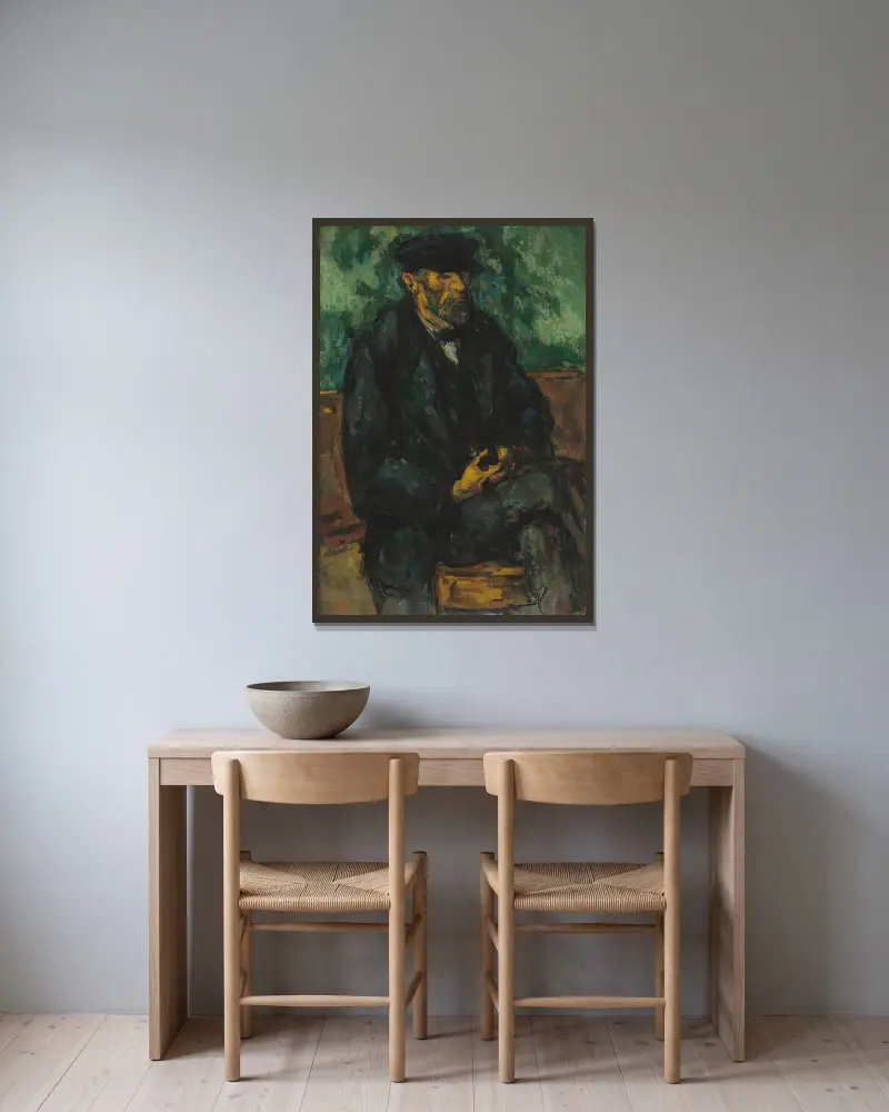 Ogrodnik Vallier, Paul Cézanne w ramie na ścianie