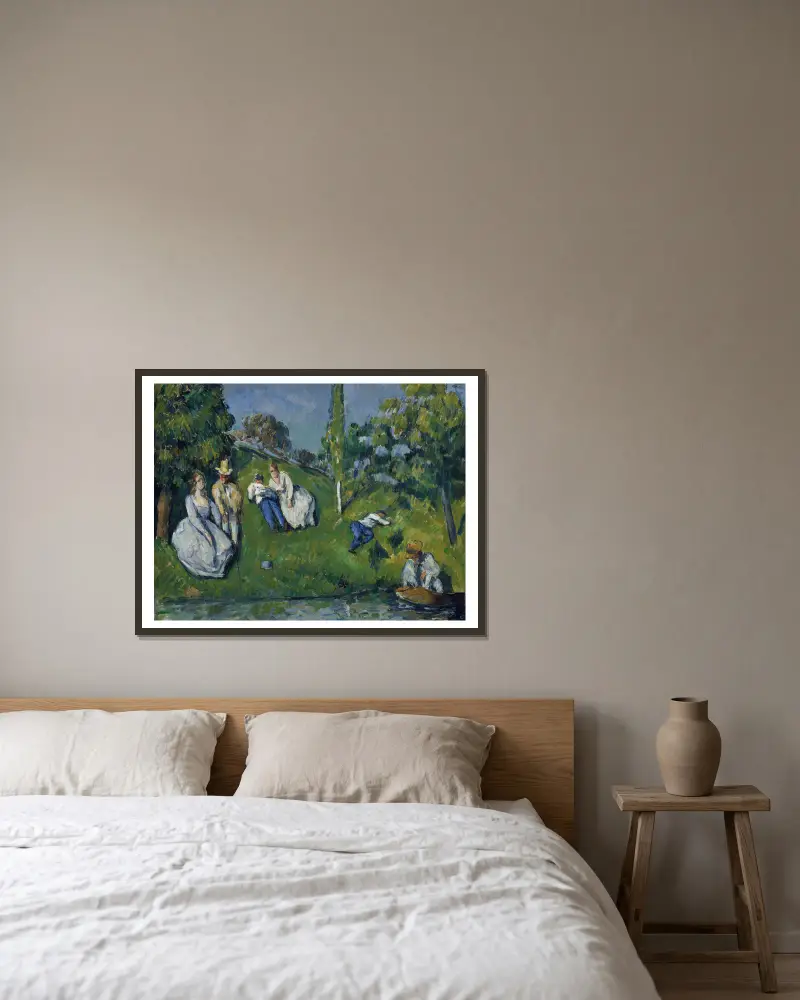Rybník, Paul Cézanne v rámu na stěně