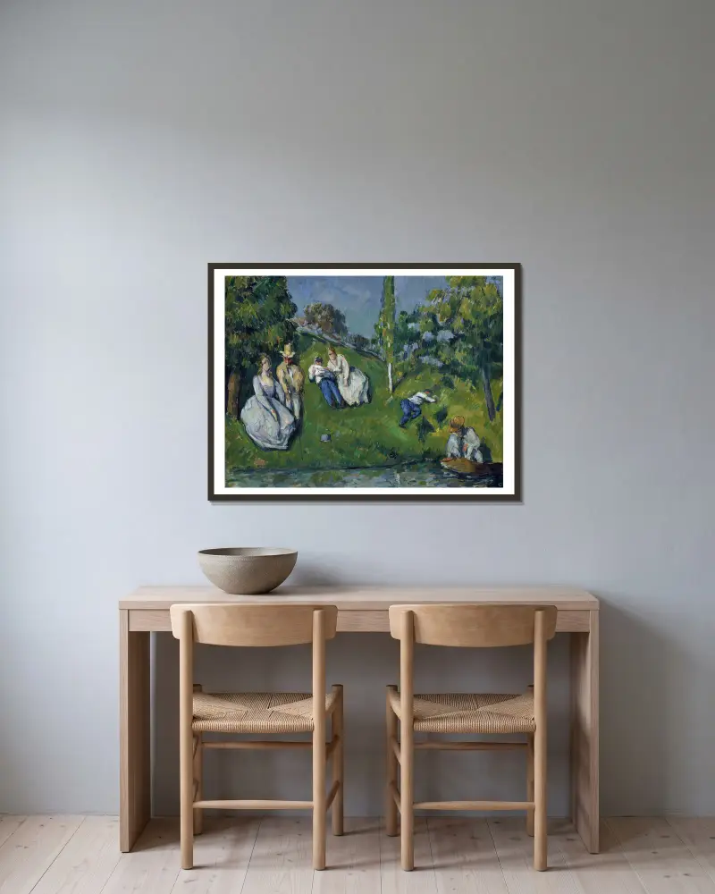 Rybník, Paul Cézanne v rámu na stěně