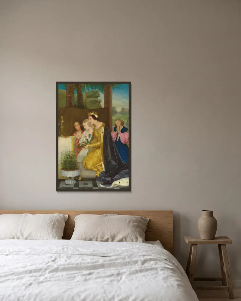 Sankta Amalia, Ungerns drottning av Paul Delaroche inramad på en vägg