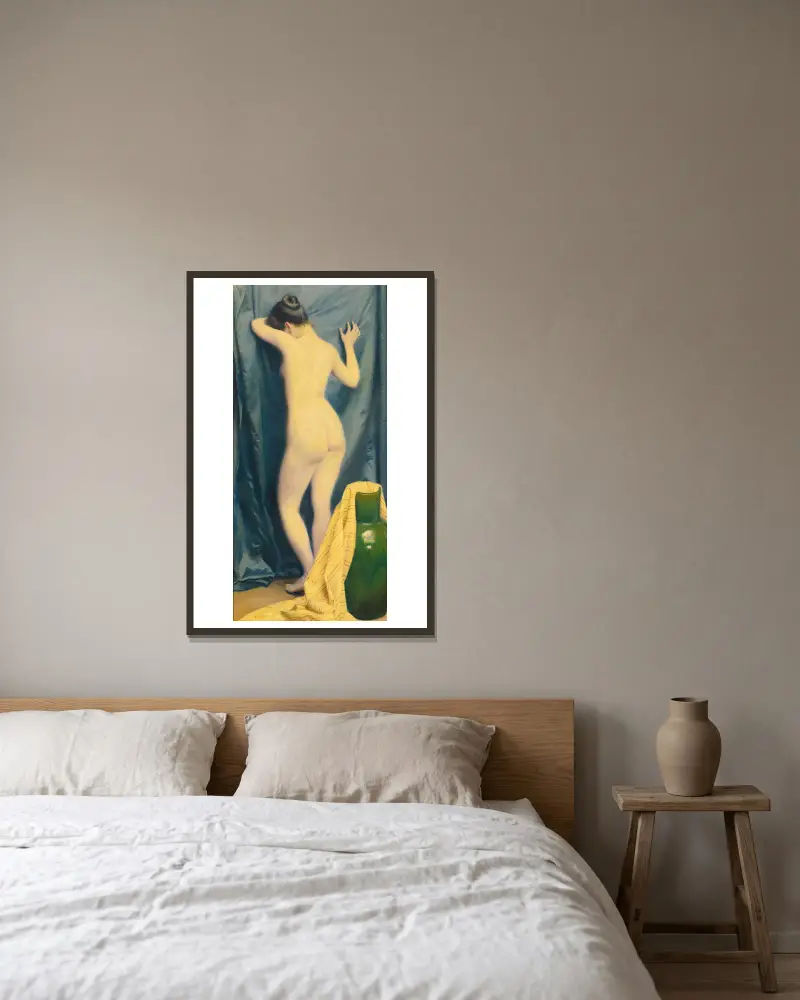 Model, Paul Fischer v rámu na stěně