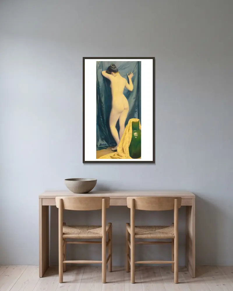 Model, Paul Fischer v rámu na stěně