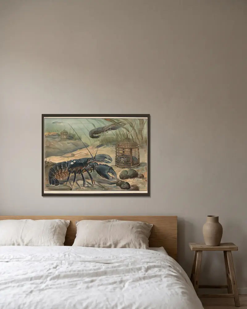 Hummer von Paul Flanderky gerahmt an einer Wand