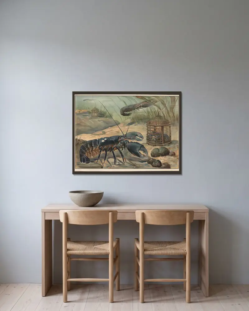 Hummer von Paul Flanderky gerahmt an einer Wand