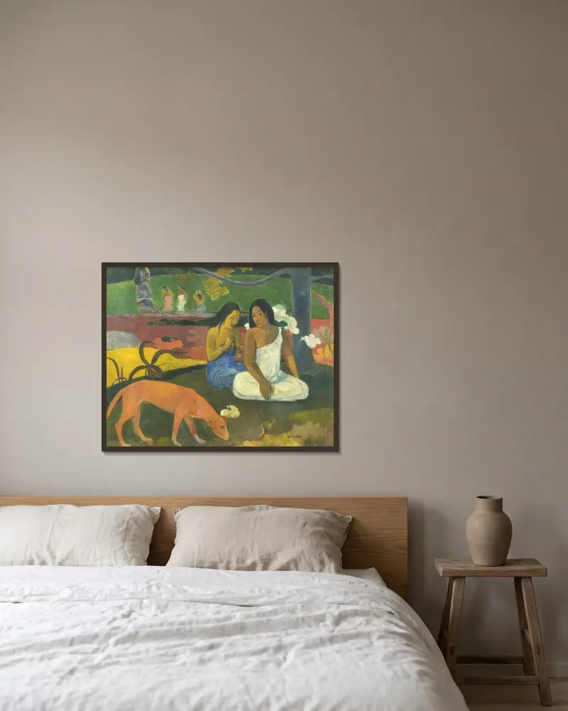 Arearea (Radost), Paul Gauguin v rámu na stěně