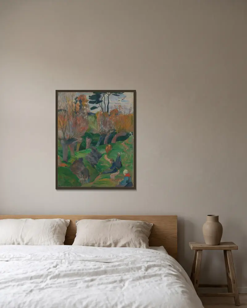 Krajina, Paul Gauguin v rámu na stěně