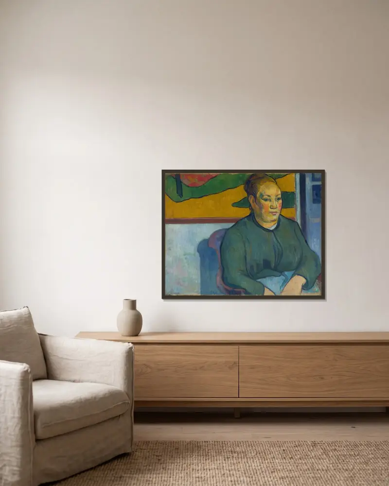 Madame Roulin, Paul Gauguin v rámu na stěně