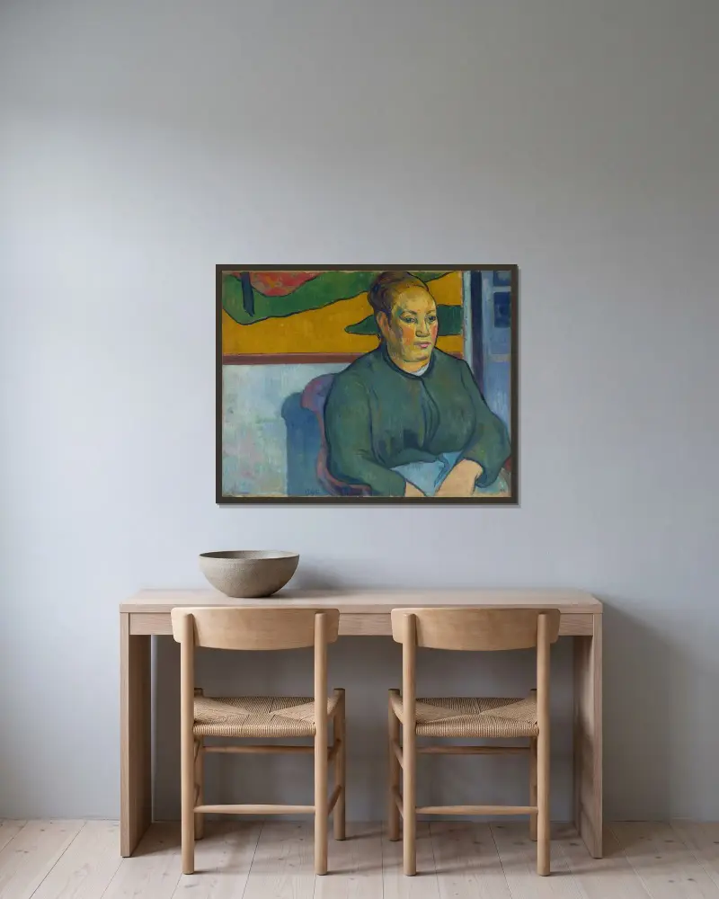 Madame Roulin, Paul Gauguin v rámu na stěně