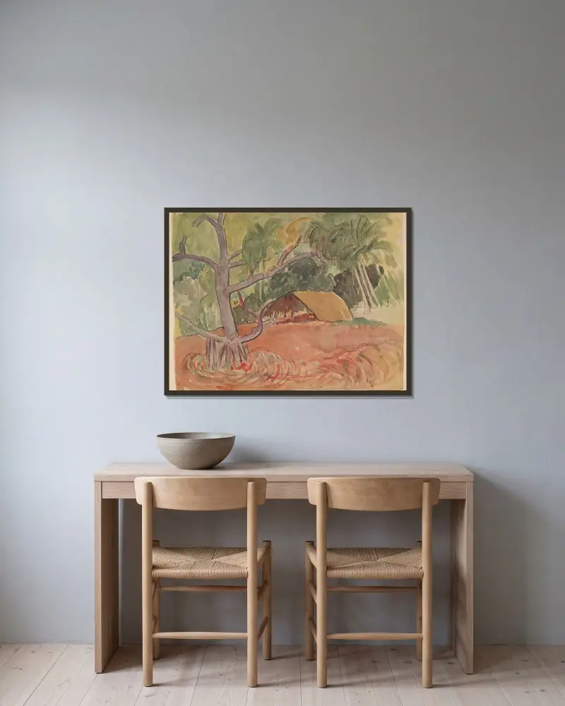 Noanoa Pl.13, Paul Gauguin v rámu na stěně