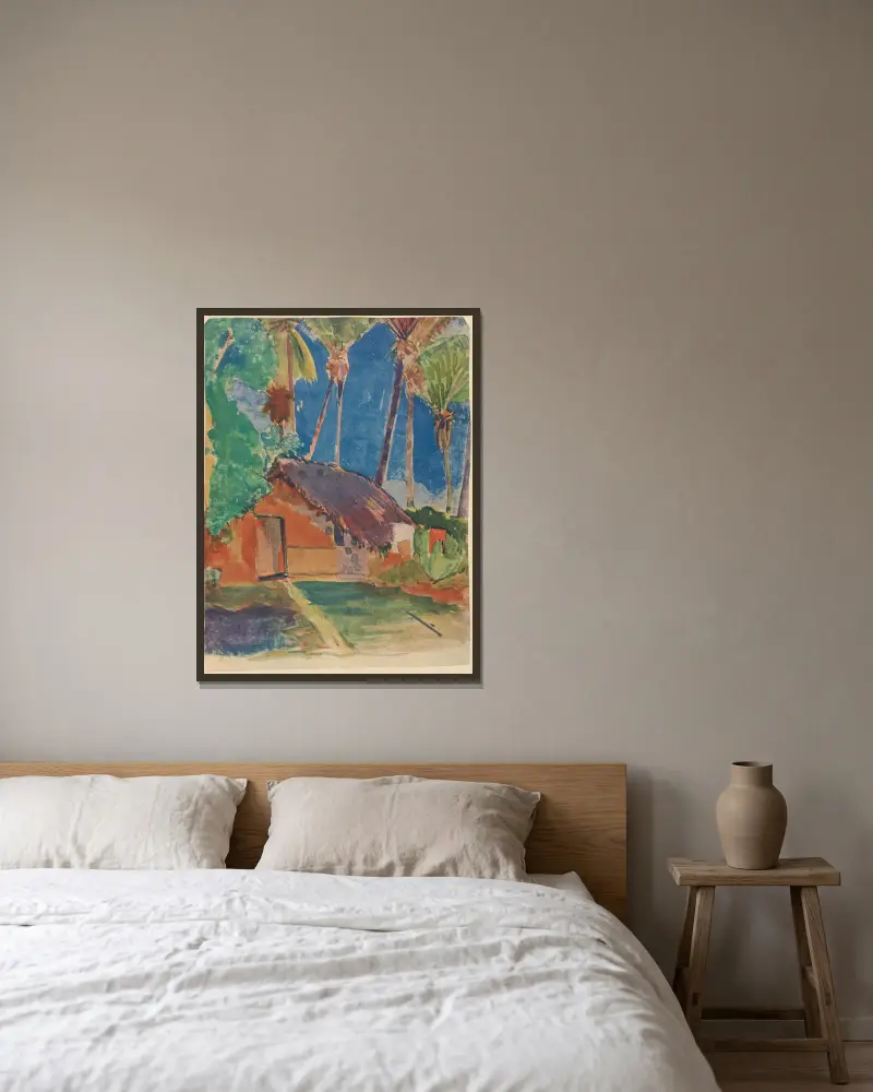 Noanoa, Tafel 38 von Paul Gauguin gerahmt an einer Wand