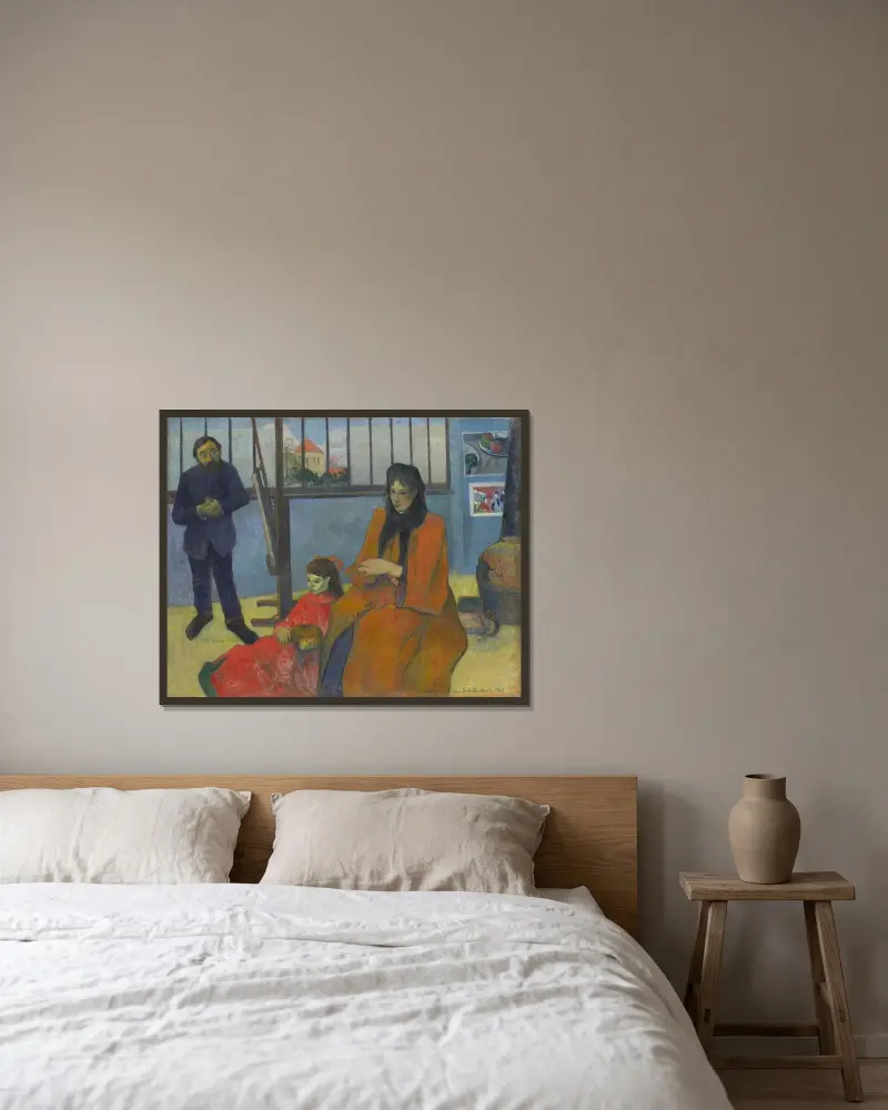 Pracownia Schuffeneckera, Paul Gauguin w ramie na ścianie