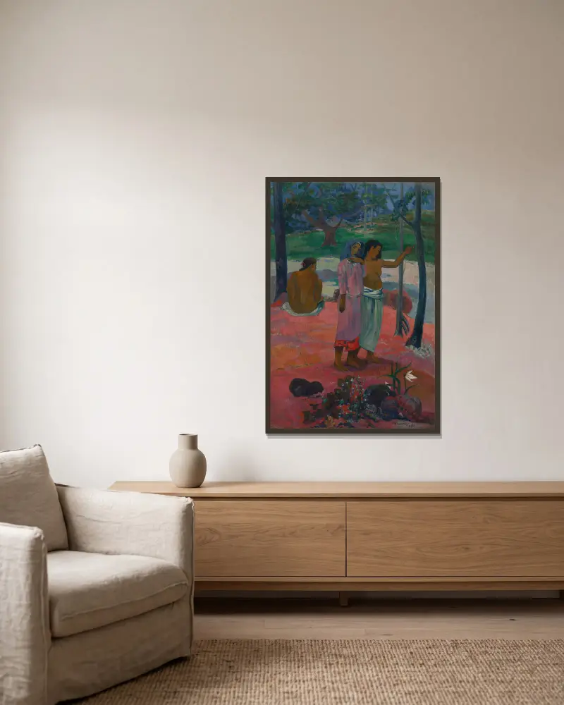 Volání, Paul Gauguin v rámu na stěně