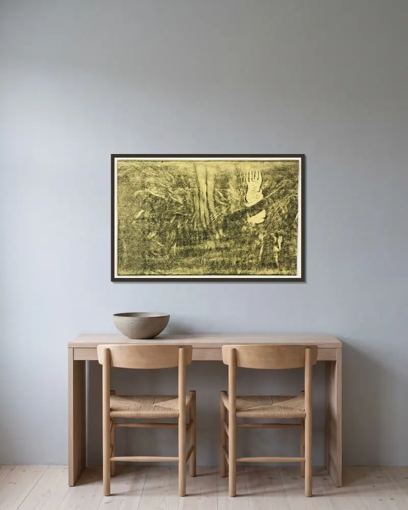 Ďábel mluví, Paul Gauguin v rámu na stěně