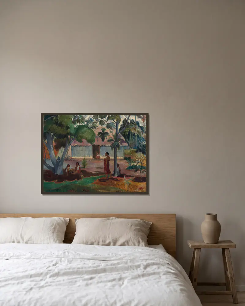 Velký strom, Paul Gauguin v rámu na stěně