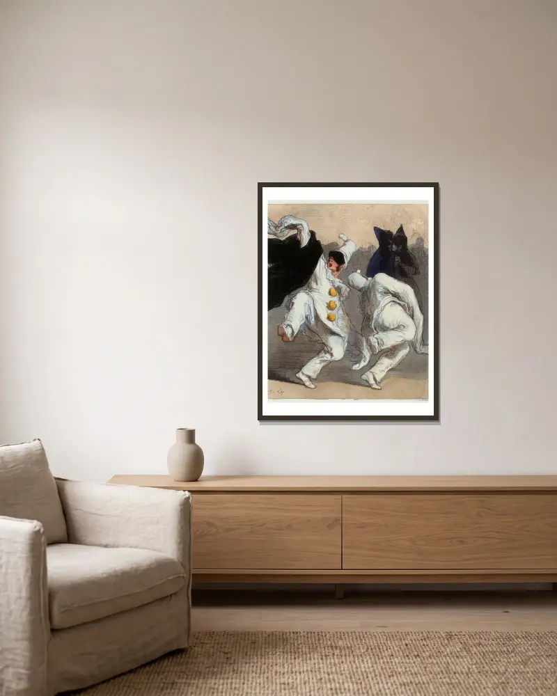 Air Larifla von Paul Gavarni gerahmt an einer Wand