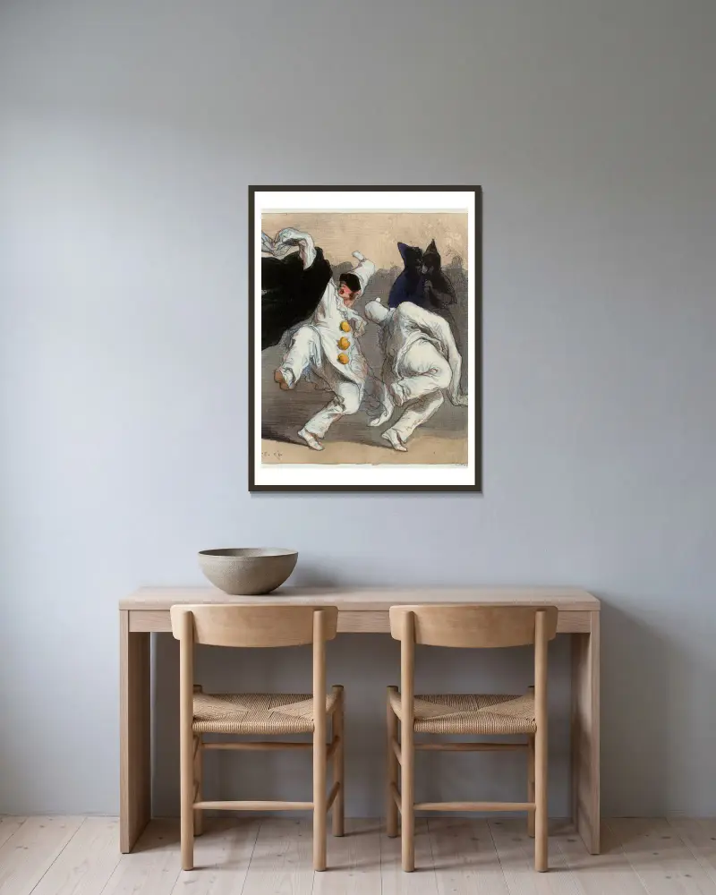 Air Larifla von Paul Gavarni gerahmt an einer Wand