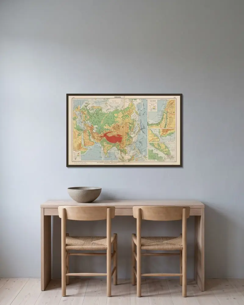 Eurasien von John Paul Goode gerahmt an einer Wand