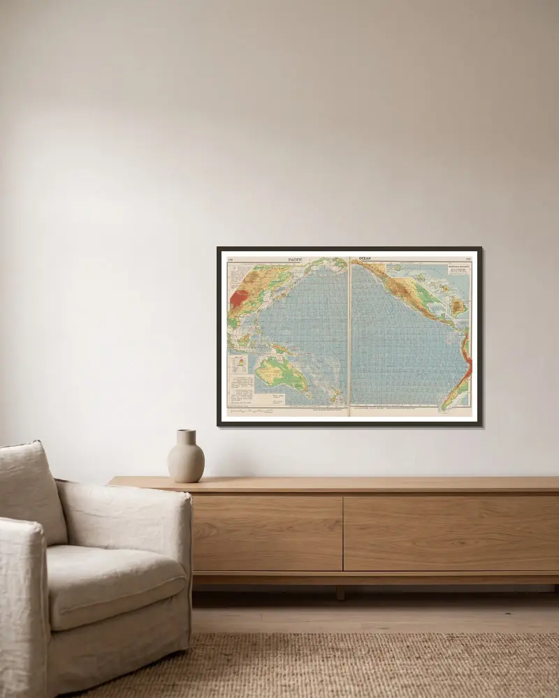 Ocean Spokojny, John Paul Goode w ramie na ścianie