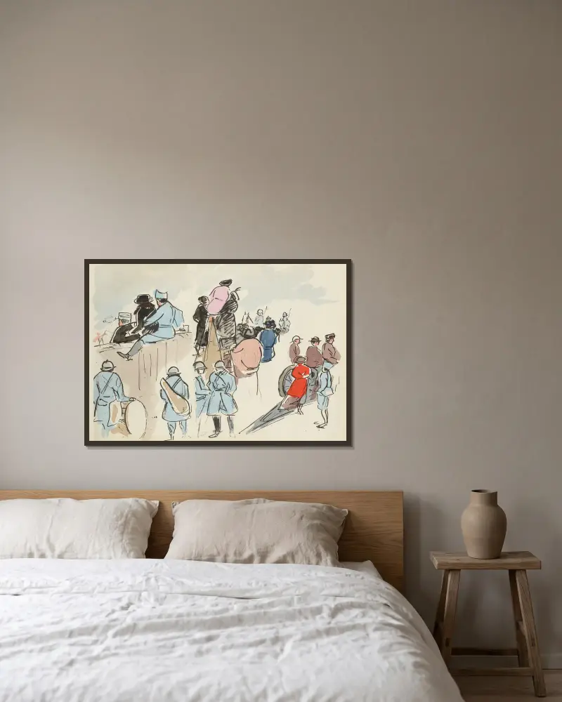14. Juli 1919, Place de l'Étoile, 1919 – Nr. 1 von Paul Goute gerahmt an einer Wand