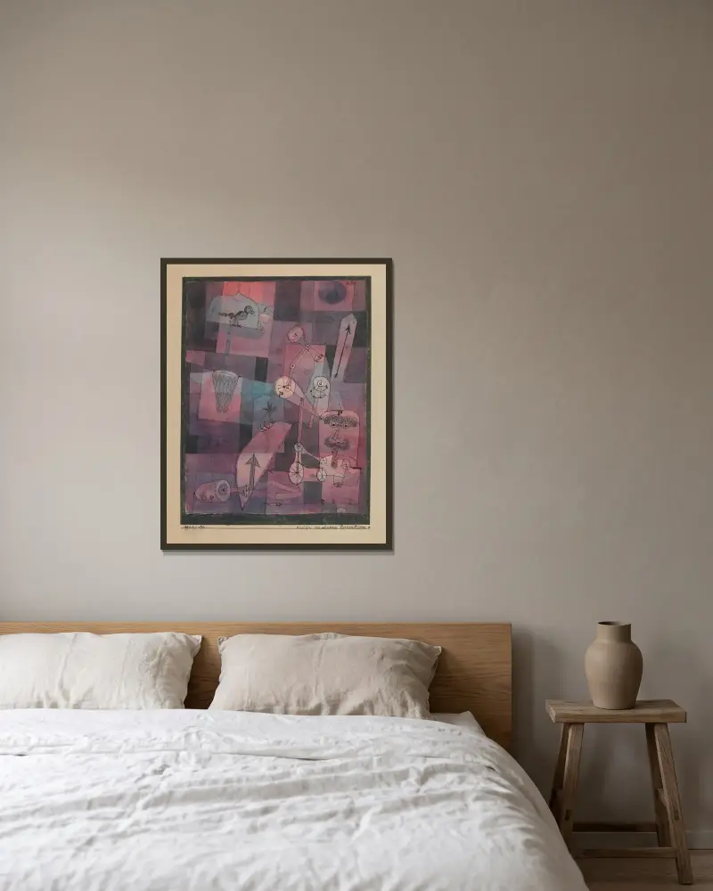 Analÿse verschiedener Perversitäten av Paul Klee inramad på en vägg
