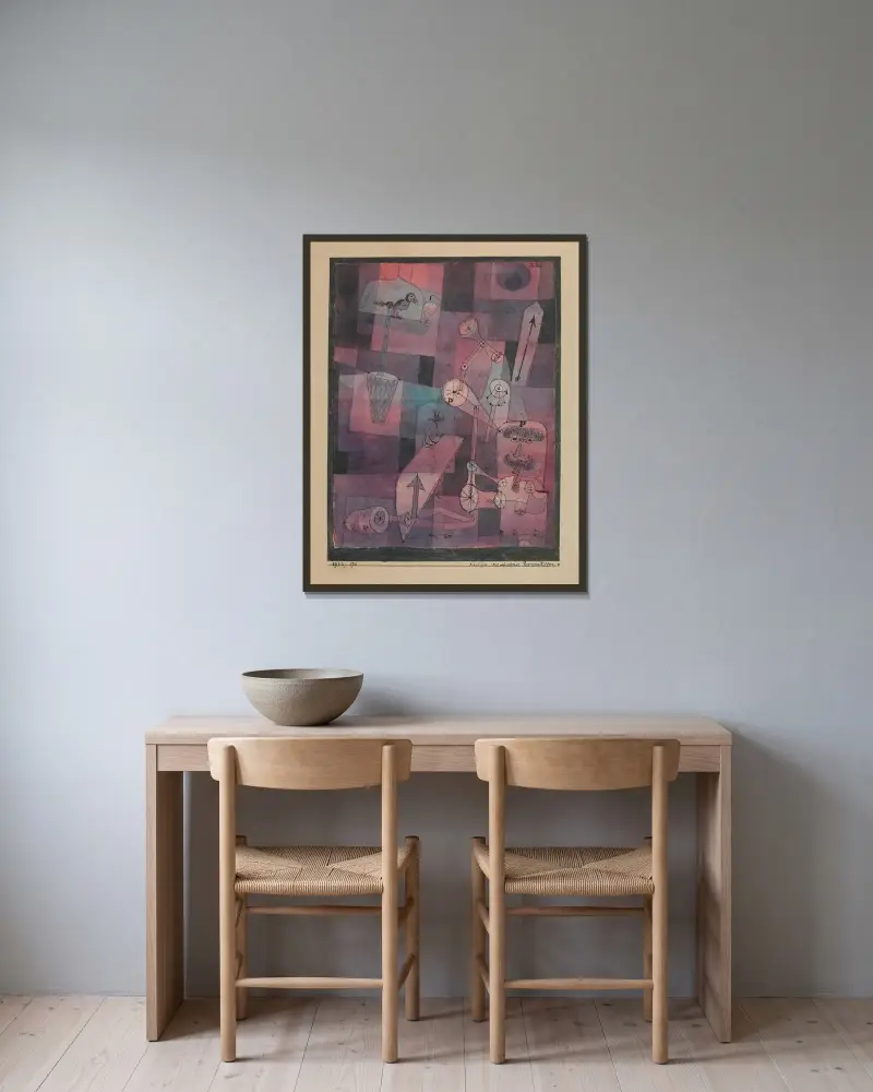 Analÿse verschiedener Perversitäten av Paul Klee inramad på en vägg