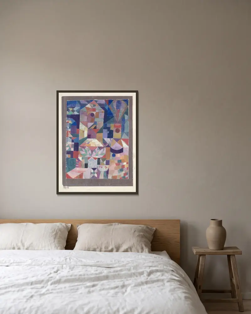 Zámecká zahrada, Paul Klee v rámu na stěně