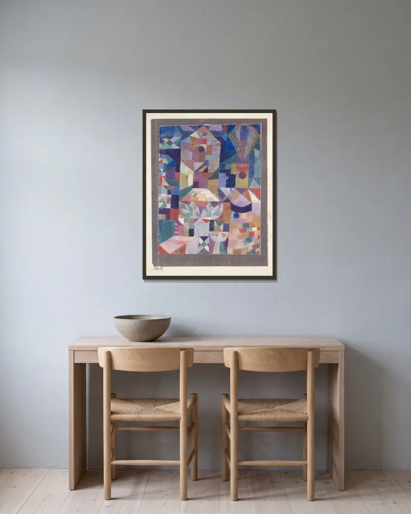 Zámecká zahrada, Paul Klee v rámu na stěně
