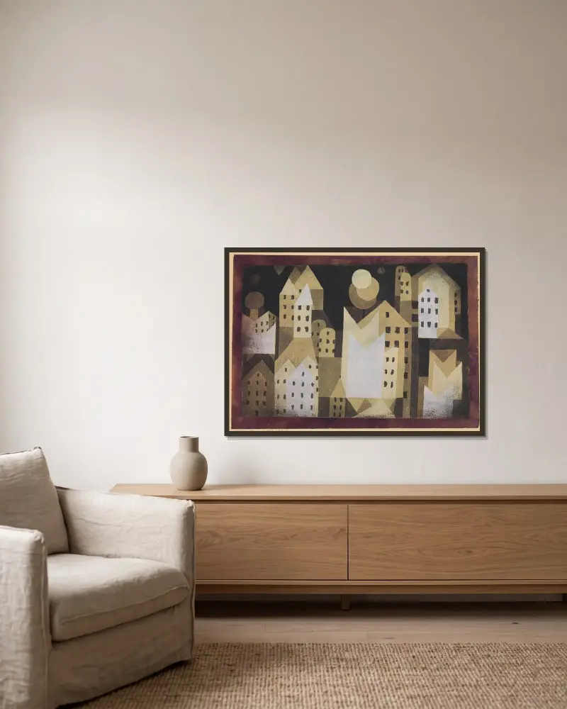Studené město, Paul Klee v rámu na stěně