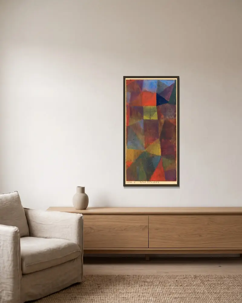Okno, Paul Klee v rámu na stěně