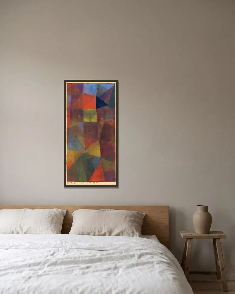 Okno, Paul Klee v rámu na stěně