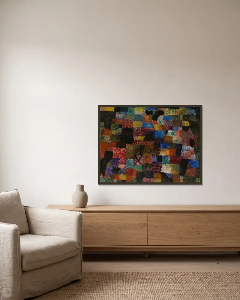 Hluboký patos, Paul Klee v rámu na stěně