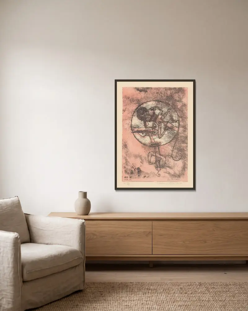 Der Verliebte, 1923 – Nr. 2 von Paul Klee gerahmt an einer Wand