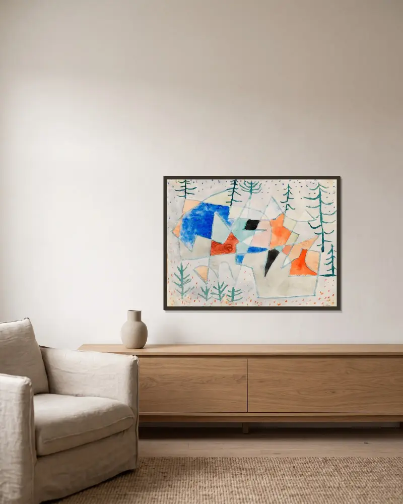 Edelklippe, Paul Klee v rámu na stěně