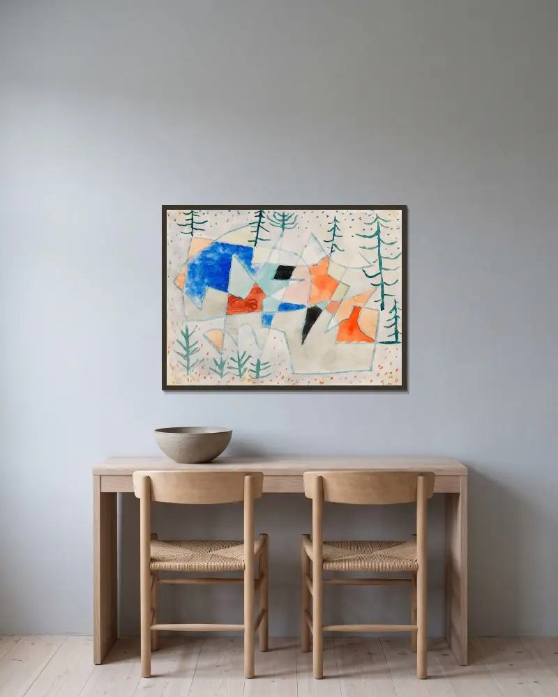Edelklippe, Paul Klee v rámu na stěně