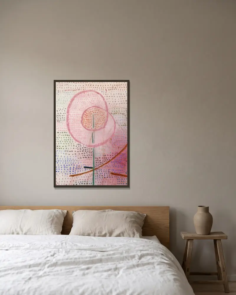 Kvetoucí, Paul Klee v rámu na stěně