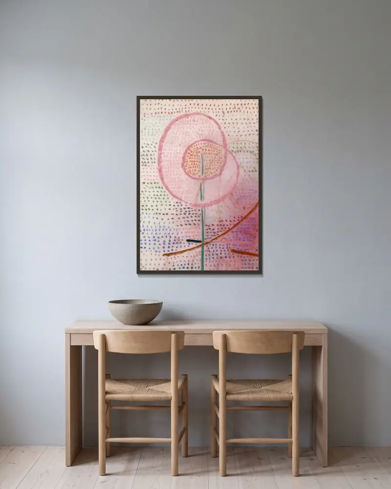 Kvetoucí, Paul Klee v rámu na stěně
