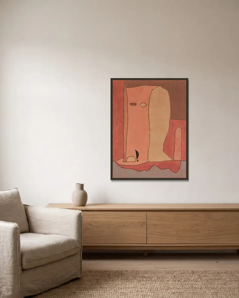 Zahradní figura, Paul Klee v rámu na stěně