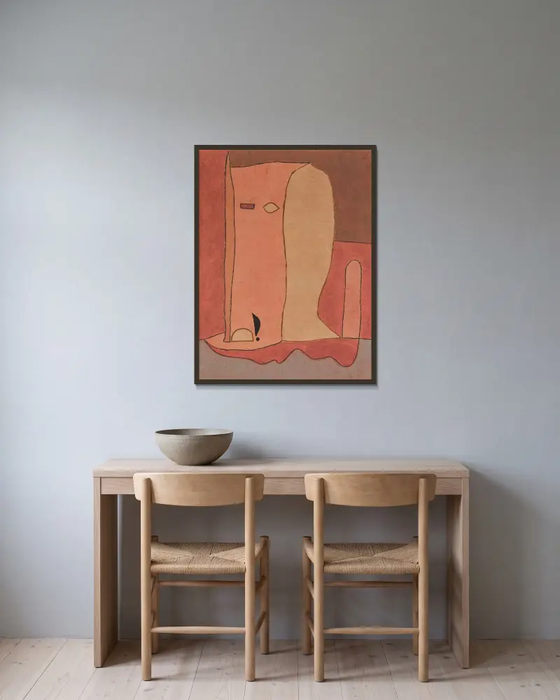 Zahradní figura, Paul Klee v rámu na stěně