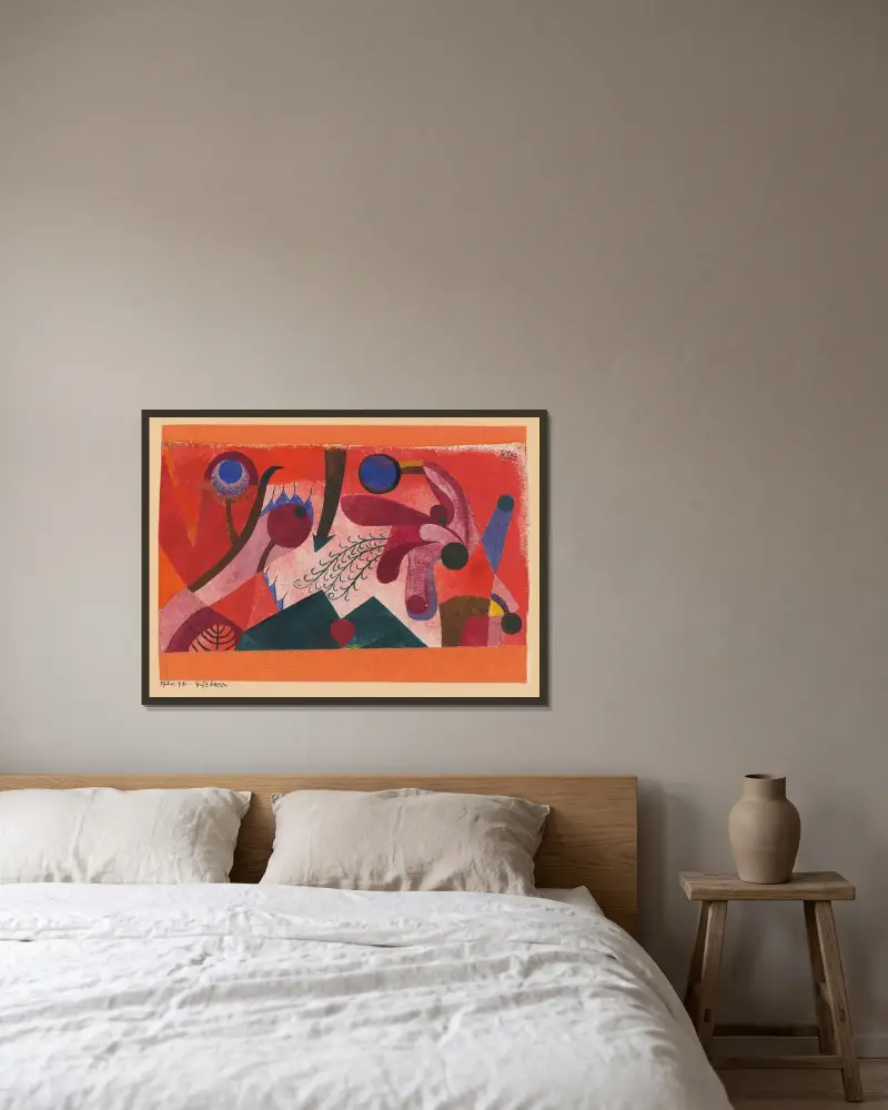 Jedovaté bobule, Paul Klee v rámu na stěně