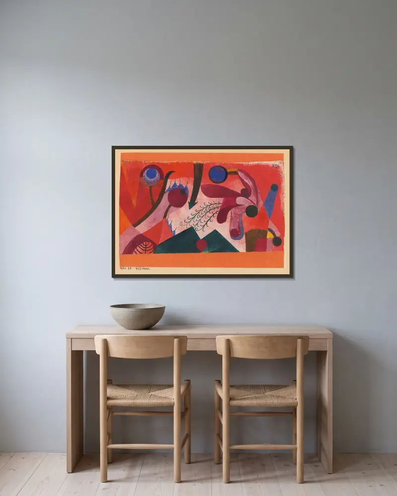 Jedovaté bobule, Paul Klee v rámu na stěně