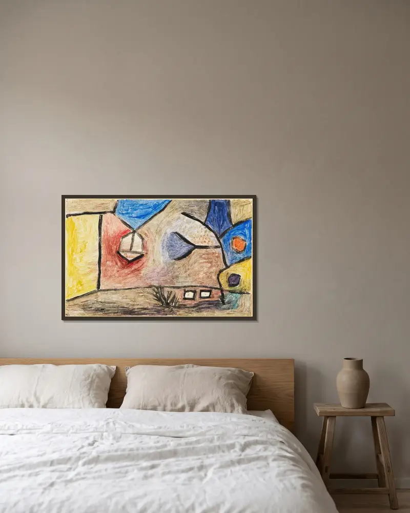 Krajina B. L., Paul Klee v rámu na stěně