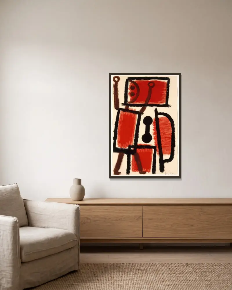 Zámečník, Paul Klee v rámu na stěně