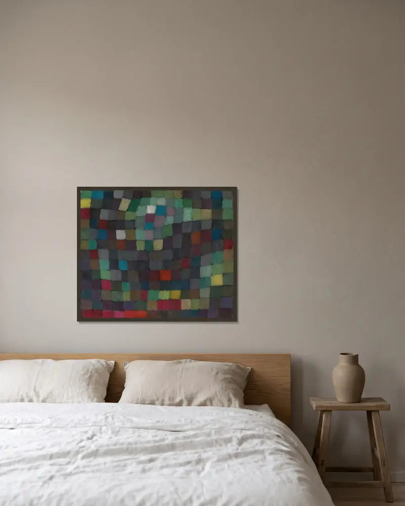 Májový obraz, Paul Klee v rámu na stěně